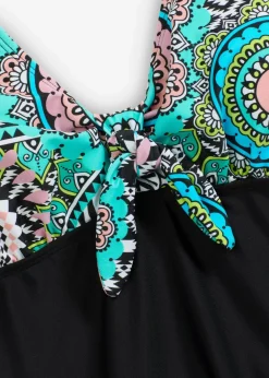 Damen bonprix Nachhaltigere Materialien|Bedeckende Bademode|Badekleid mit Schleifendetail