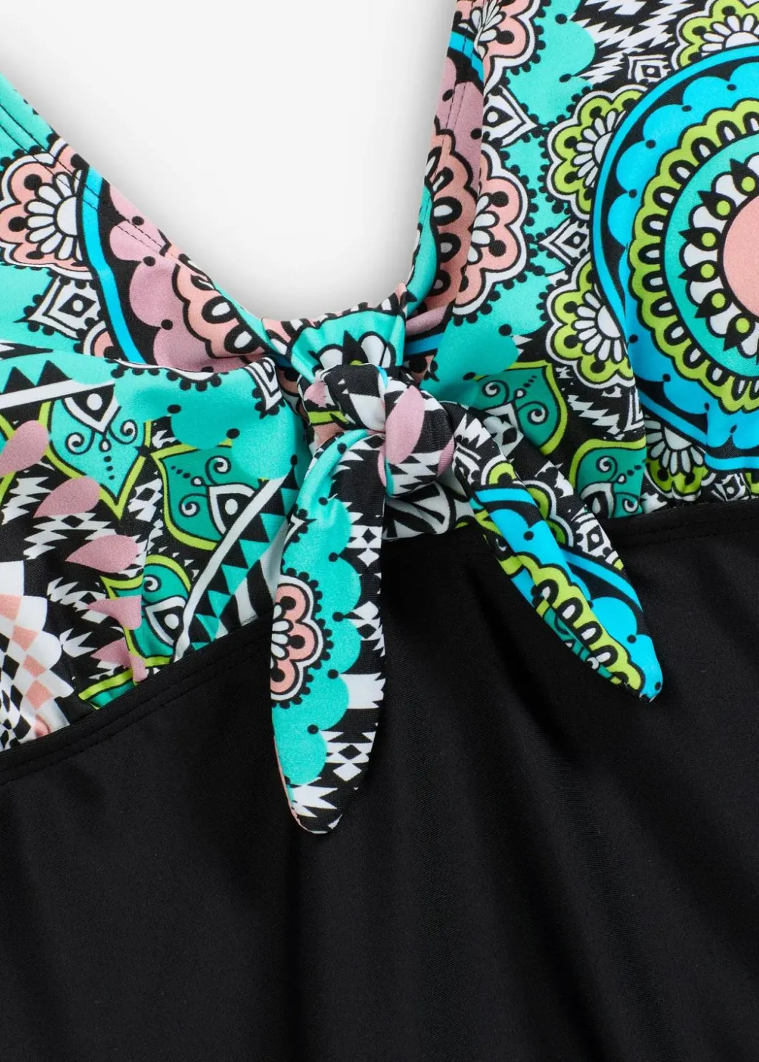 Damen bonprix Nachhaltigere Materialien|Bedeckende Bademode|Badekleid mit Schleifendetail
