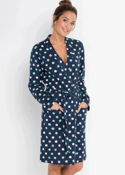 Damen bonprix Wäsche·Bademäntel|Nachhaltigere Materialien|Bademantel aus Bio-Baumwolle