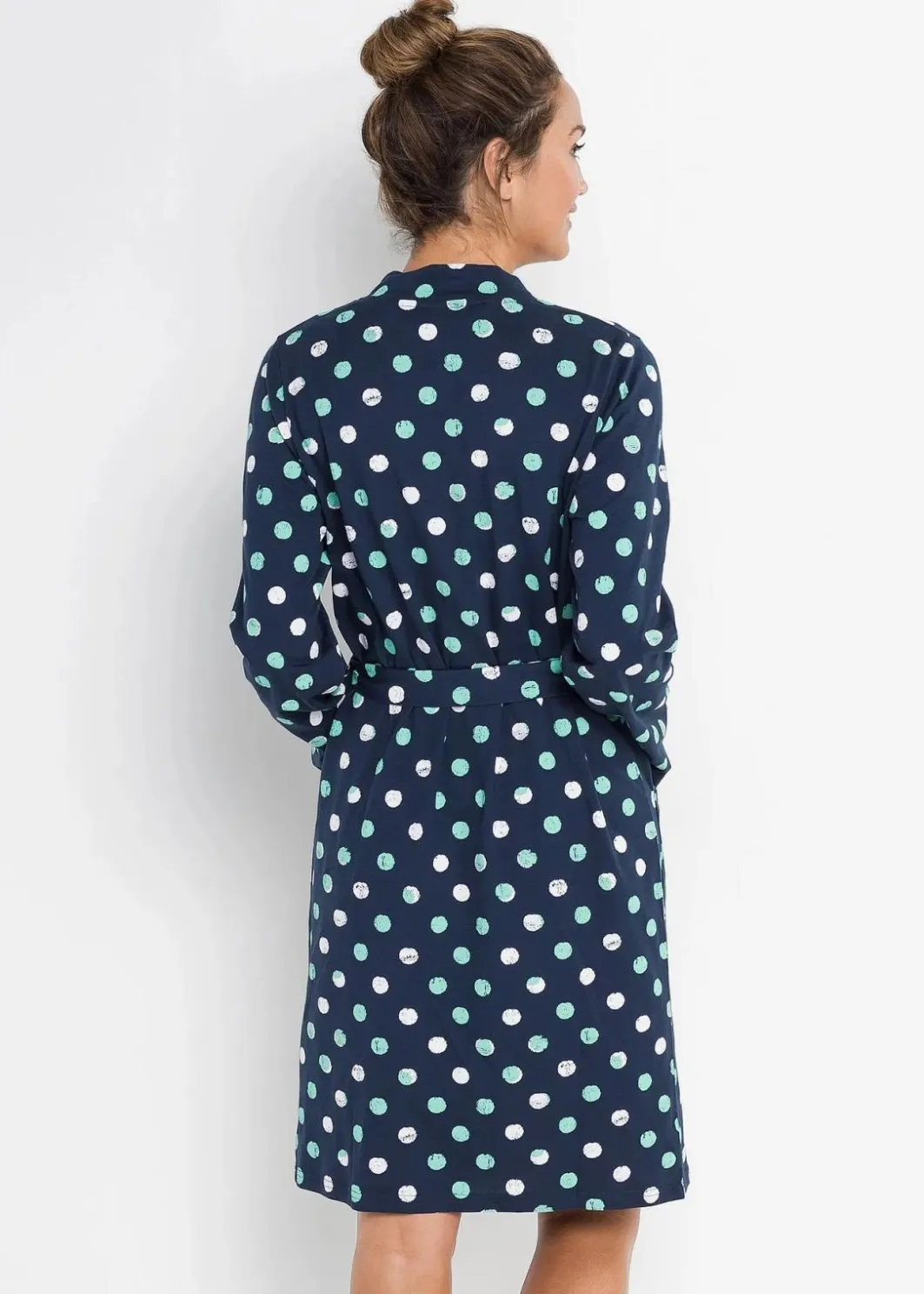 Damen bonprix Wäsche·Bademäntel|Nachhaltigere Materialien|Bademantel aus Bio-Baumwolle