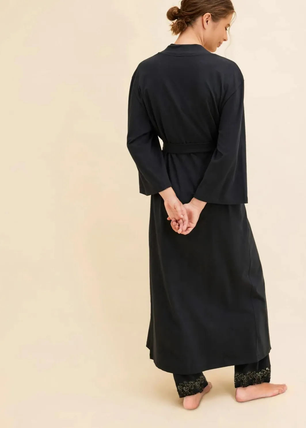 Damen bonprix Bademäntel|Bademantel aus reiner Baumwolle