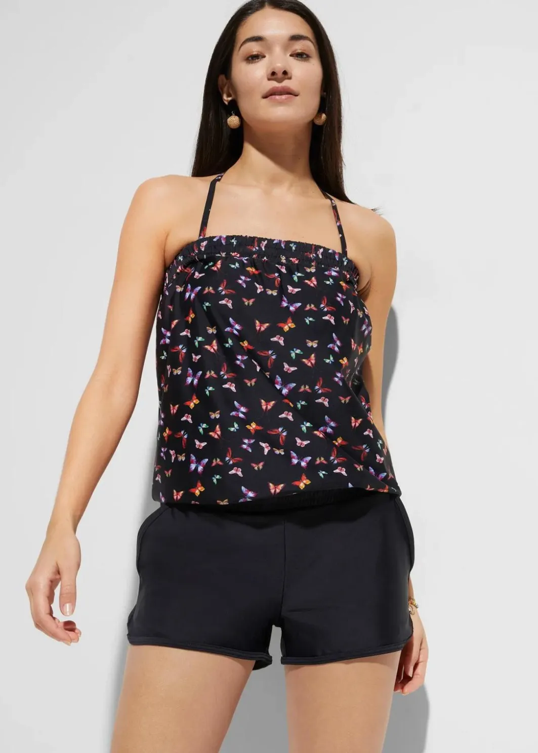 Outlet Badeoverall mit Innenslip Damen Bedeckende Bademode|Badekleider