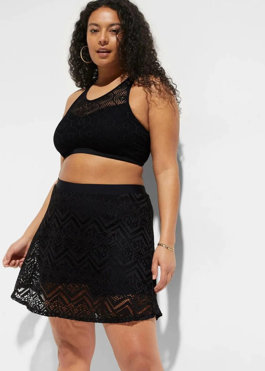Damen bonprix Mix & Match|Bikinis|Baderock aus Spitze
