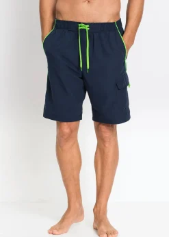 New Badeshorts mit seitlicher Tasche Herren Strandmode|Badehosen