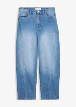 Damen bonprix Jeans|Bekleidung·Shirts & Tops|Baggy-Jeans High Waist
