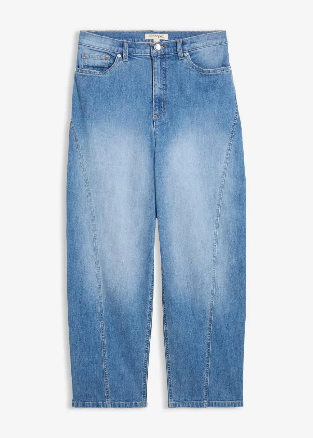 Damen bonprix Jeans|Bekleidung·Shirts & Tops|Baggy-Jeans High Waist