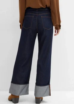 Outlet Baggy-Jeans Mid Waist Damen Jeans|Kurzgrößen