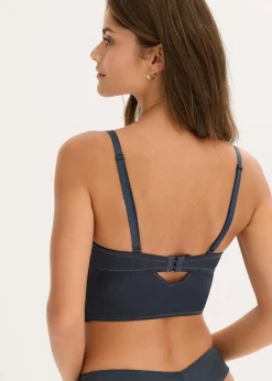 Damen bonprix Bhs|Dessous|Balconette-BH mit feiner Spitze und Glanzeffekt