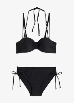 Damen bonprix Nachhaltigere Materialien|Bademode·Bikinis|Balconette-Bikini (2-tlg. Set) mit extra Neckholder Träger