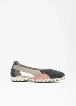 Damen bonprix Sommerschuhe|Ballerinas aus Veloursleder