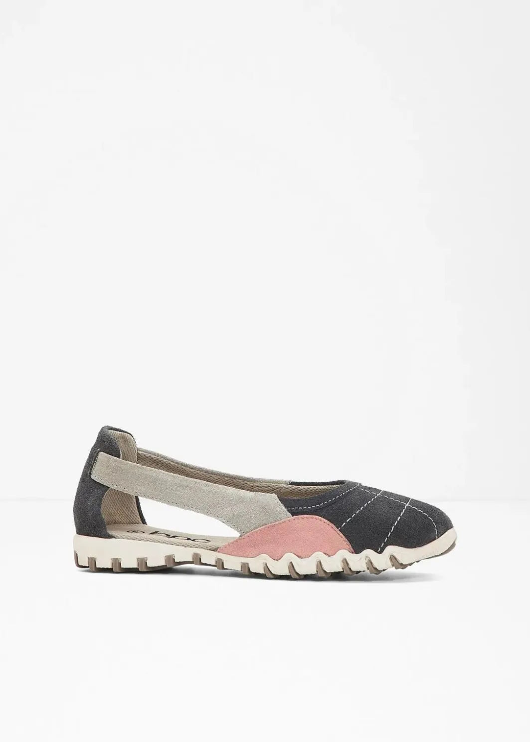 Damen bonprix Sommerschuhe|Ballerinas aus Veloursleder