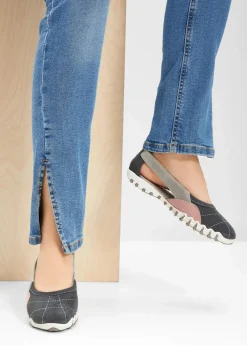 Damen bonprix Sommerschuhe|Ballerinas aus Veloursleder