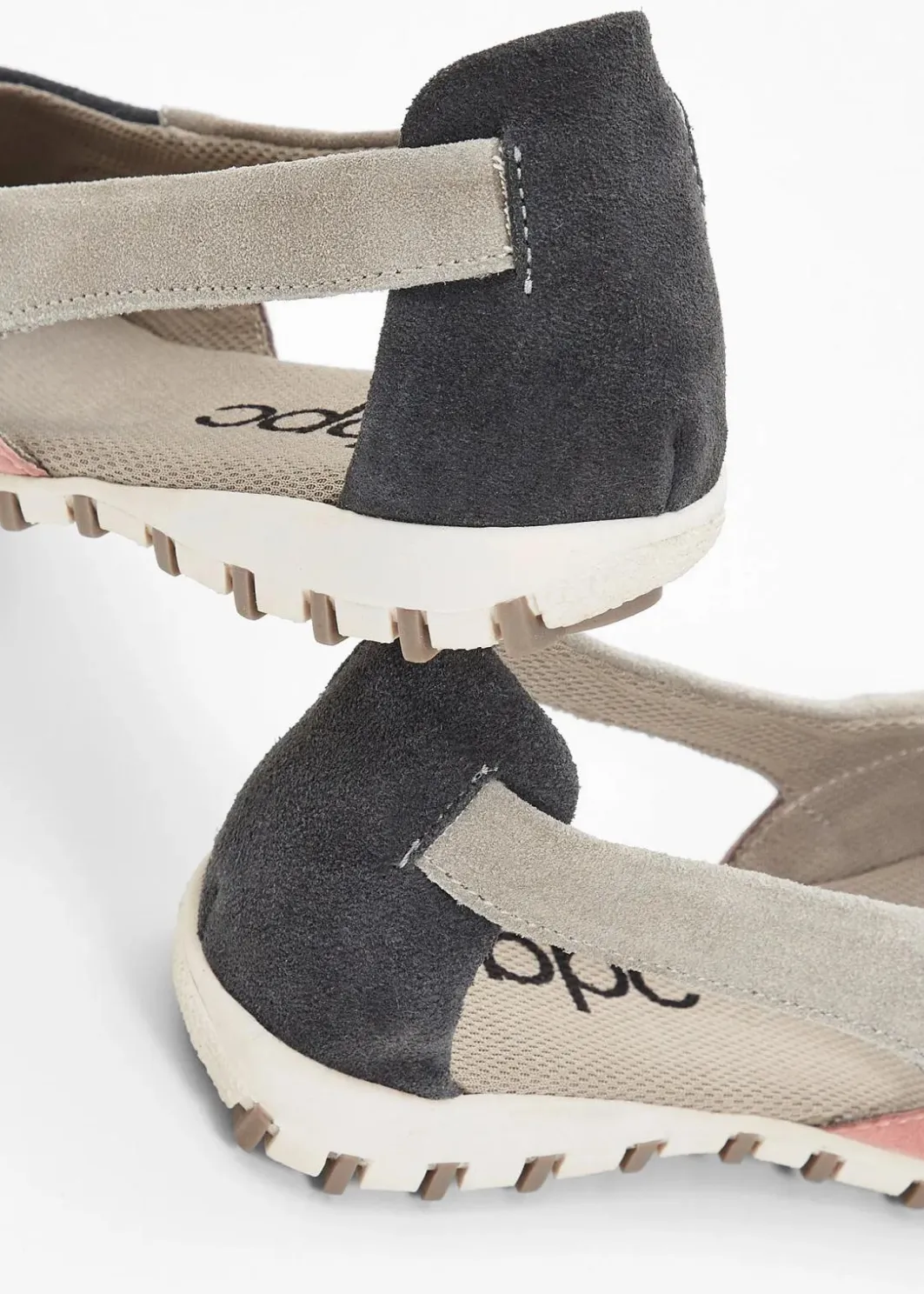 Damen bonprix Sommerschuhe|Ballerinas aus Veloursleder