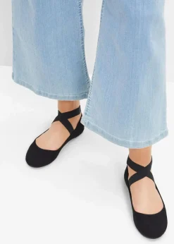 Damen bonprix Sommerschuhe|Schuhe & Accessoires In Spezialgrößen·Schuhe In Übergröße|Ballerinas mit elastischen Riemen