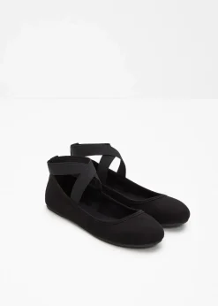 Damen bonprix Sommerschuhe|Schuhe & Accessoires In Spezialgrößen·Schuhe In Übergröße|Ballerinas mit elastischen Riemen