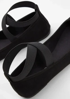 Damen bonprix Sommerschuhe|Schuhe & Accessoires In Spezialgrößen·Schuhe In Übergröße|Ballerinas mit elastischen Riemen