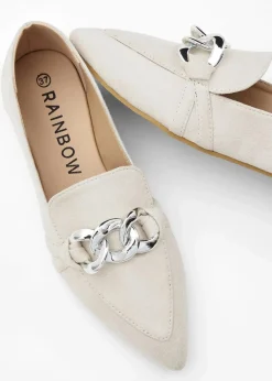 Damen bonprix Sommerschuhe|Ballerinas mit Kette
