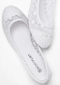 Damen bonprix Sommerschuhe|Schuhe & Accessoires In Spezialgrößen·Schuhe In Übergröße|Ballerinas mit Spitze