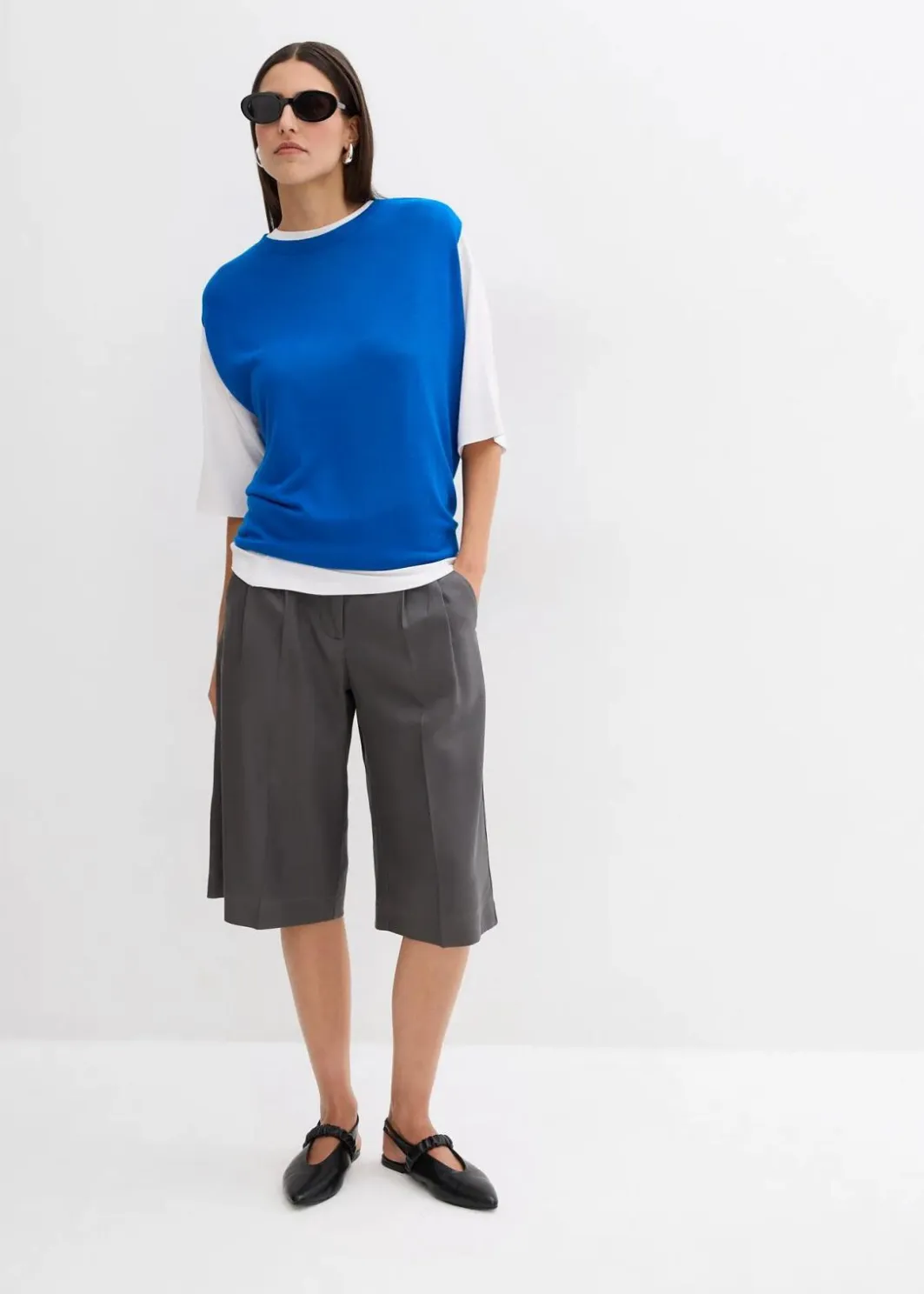 Damen bonprix Bekleidung·Umstandsmode|Strickmode|Ballonförmiges Stricktop aus feiner Viskose