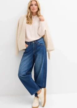 Sale Ballon-Jeans Mid Waist Damen Bekleidung·Shirts & Tops|Jeans