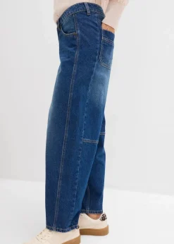 Sale Ballon-Jeans Mid Waist Damen Bekleidung·Shirts & Tops|Jeans