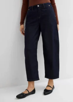 Damen bonprix Jeans|Balloon Jeans Mid Waist, cropped