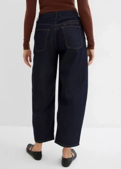 Damen bonprix Jeans|Balloon Jeans Mid Waist, cropped