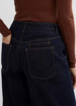 Damen bonprix Jeans|Balloon Jeans Mid Waist, cropped