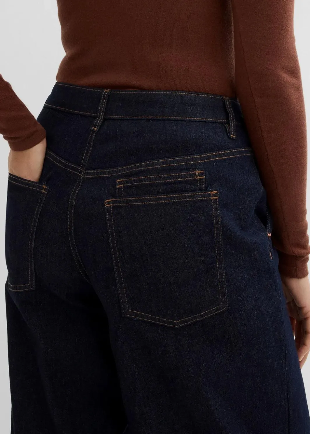 Damen bonprix Jeans|Balloon Jeans Mid Waist, cropped