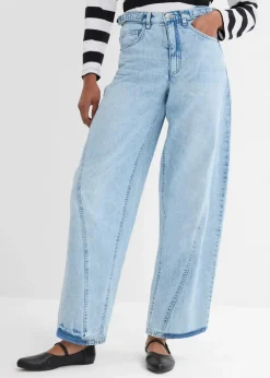 Clearance Balloon-Jeans, Mid Waist Damen Jeans|Kurzgrößen