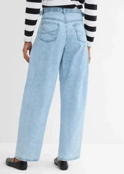 Clearance Balloon-Jeans, Mid Waist Damen Jeans|Kurzgrößen