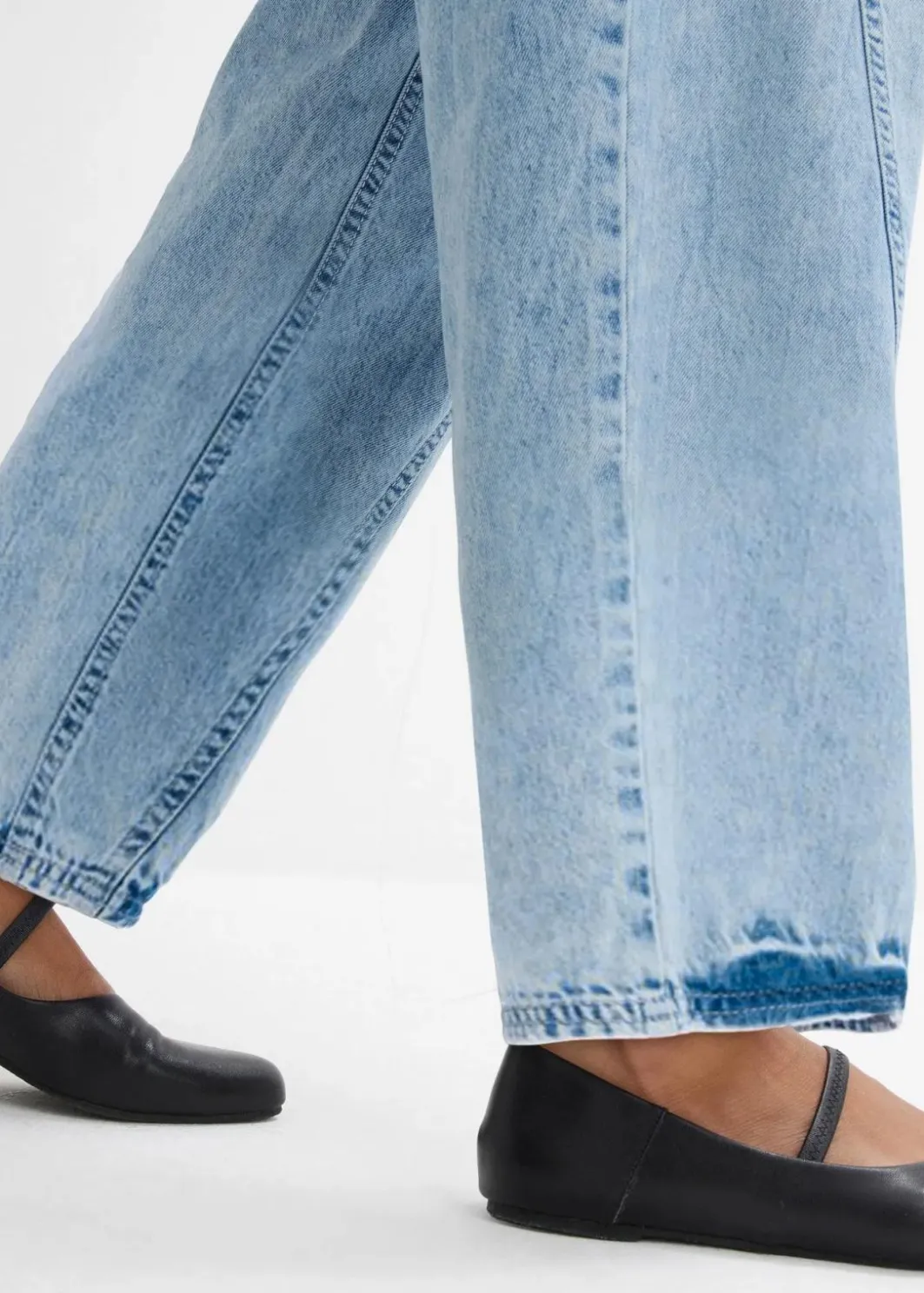 Clearance Balloon-Jeans, Mid Waist Damen Jeans|Kurzgrößen