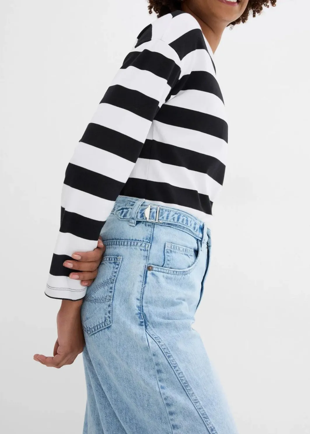 Clearance Balloon-Jeans, Mid Waist Damen Jeans|Kurzgrößen