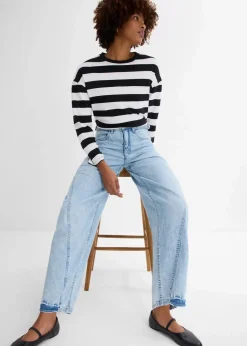 Clearance Balloon-Jeans, Mid Waist Damen Jeans|Kurzgrößen