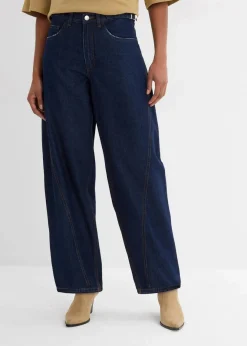 Sale Balloon-Jeans, Mid Waist Damen Jeans|Kurzgrößen