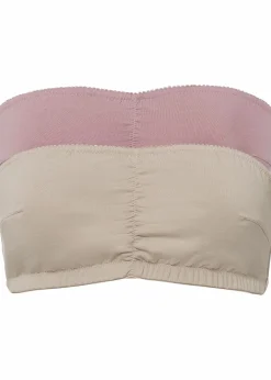 Sale Bandeau BH (Cup A und B) mit Bio-Baumwolle (2er Pack) Damen Wäsche·Basics|Wäsche·Baumwollunterwäsche