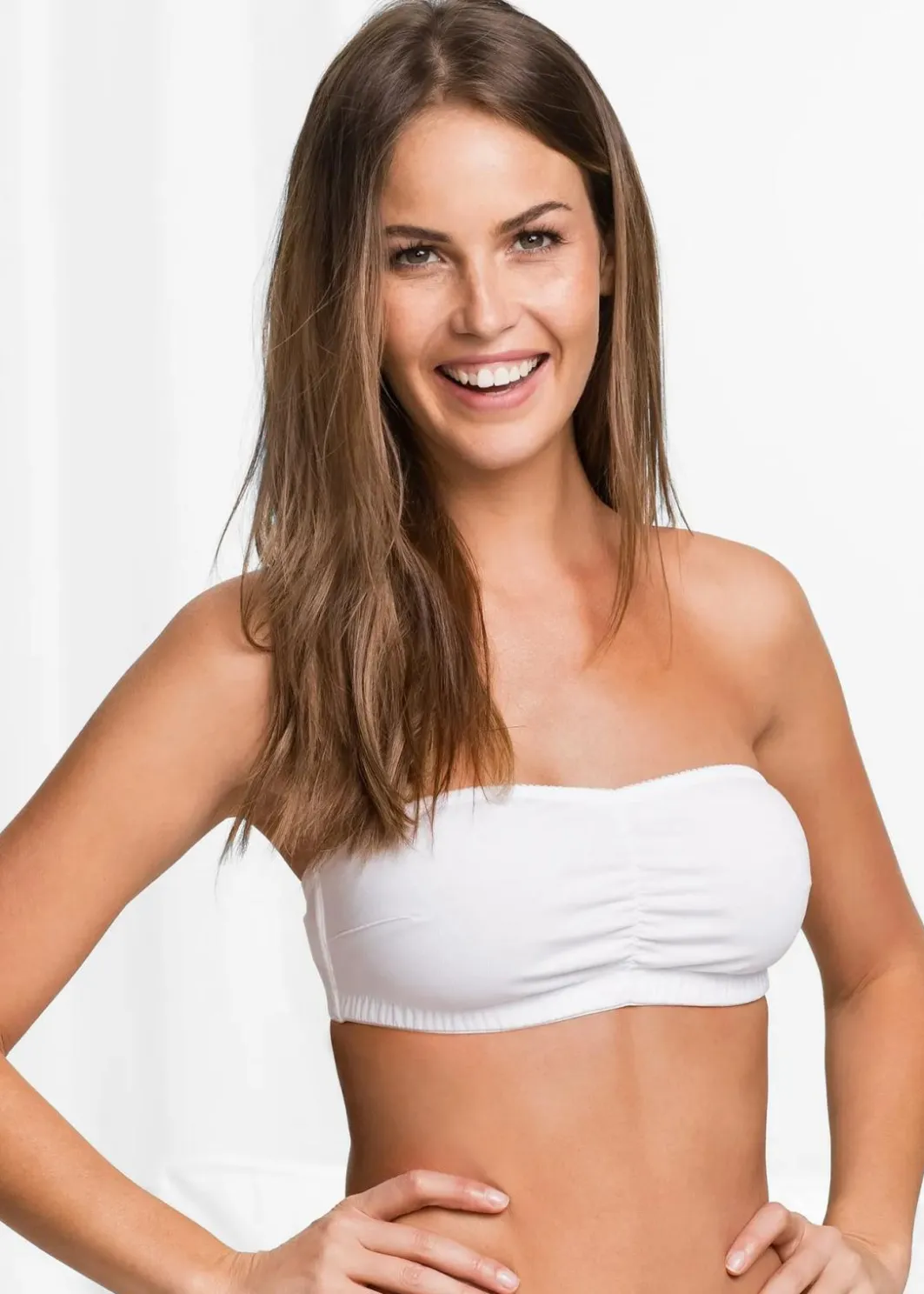 Damen bonprix Nachhaltigere Materialien|Bhs|Bandeau BH (Cup A und B) mit Bio-Baumwolle (2er Pack)