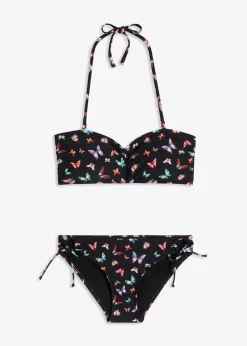 Damen bonprix Nachhaltigere Materialien|Bikinis|Bandeau Bikini (2-tlg. Set)