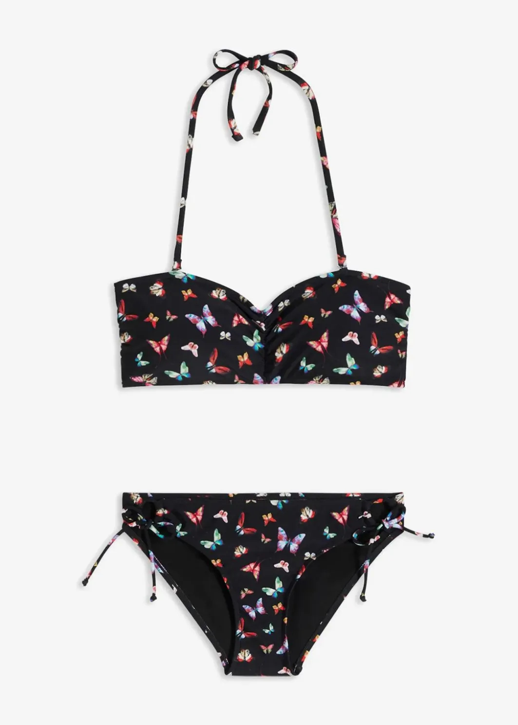 Damen bonprix Nachhaltigere Materialien|Bikinis|Bandeau Bikini (2-tlg. Set)