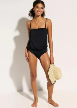 Clearance Bandeau-Badeanzug mit abnehmbaren Trägern Damen Nachhaltigere Materialien|Badeanzüge