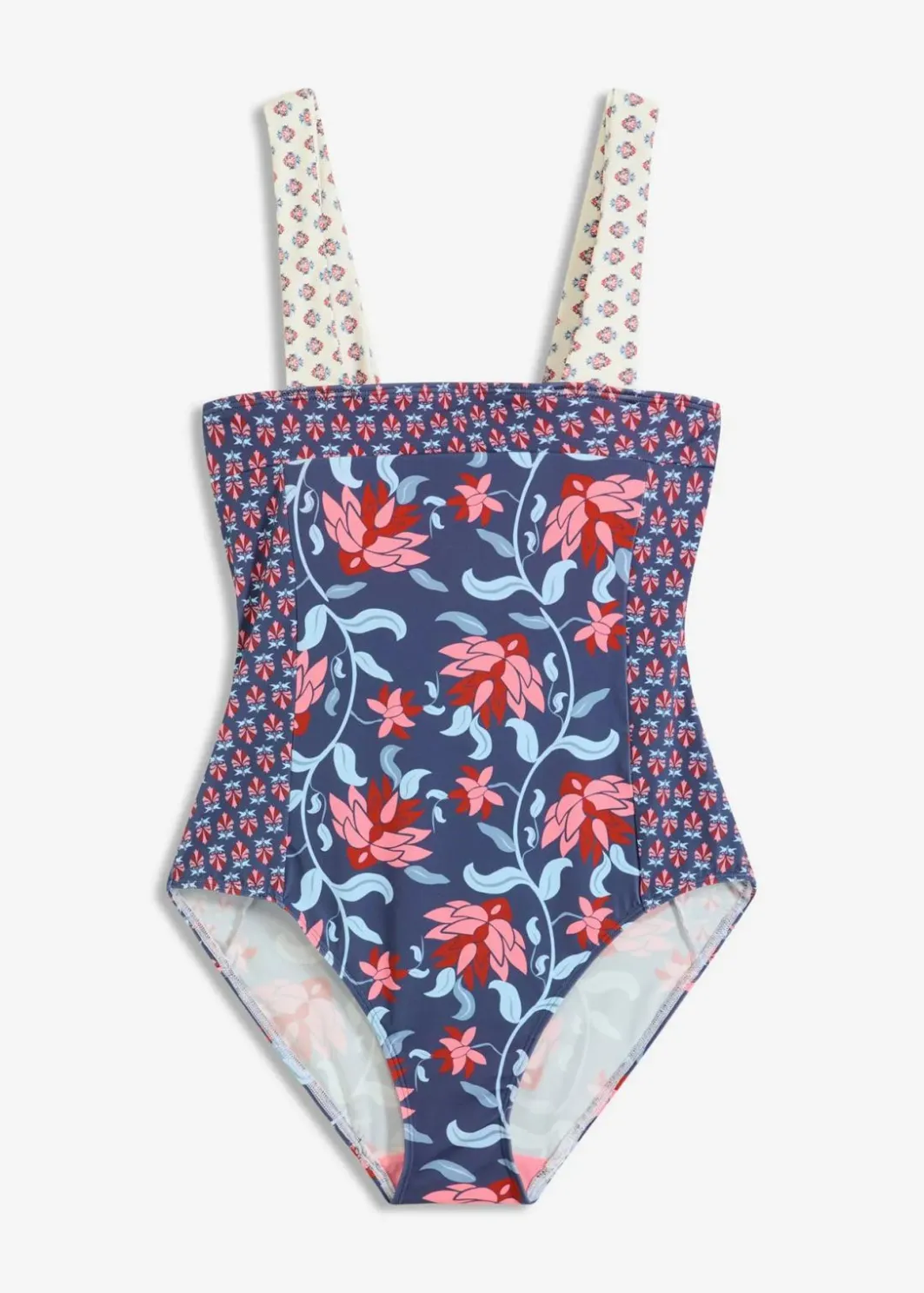 New Bandeau-Badeanzug mit breiten Trägern Damen Nachhaltigere Materialien|Nachhaltigere Materialien