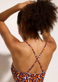 Damen bonprix Nachhaltigere Materialien|Badeanzüge|Bandeau-Badeanzug mit Multiway-Trägern