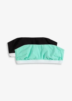Damen bonprix Nachhaltigere Materialien|Bhs|Bandeau-BH mit Bio-Baumwolle (2er Pack)