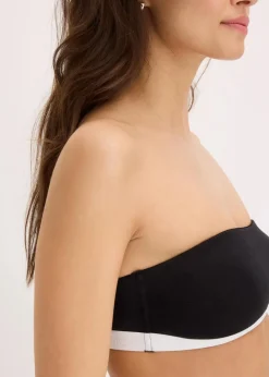 Damen bonprix Nachhaltigere Materialien|Bhs|Bandeau-BH mit Bio-Baumwolle (2er Pack)