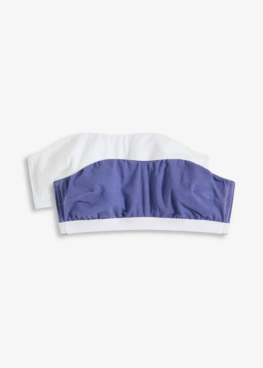 Damen bonprix Wäsche·Baumwollunterwäsche|Nachhaltigere Materialien|Bandeau-BH mit Bio-Baumwolle (2er Pack)