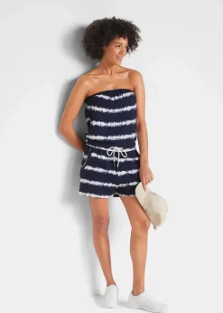 New Bandeau-Jumpsuit aus reiner Bio-Baumwolle Damen Strandmode|Jumpsuits