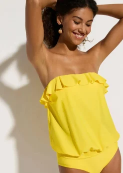 Damen bonprix Nachhaltigere Materialien|Tankinis|Bandeau-Tankini mit Multiway-Trägern (2-tlg.Set)