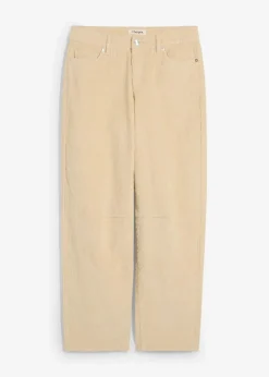 Damen bonprix Bekleidung·Kleider|Hosen|Barrel-Cordhose Mid Waist