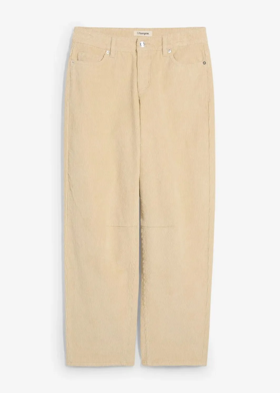 Damen bonprix Bekleidung·Kleider|Hosen|Barrel-Cordhose Mid Waist