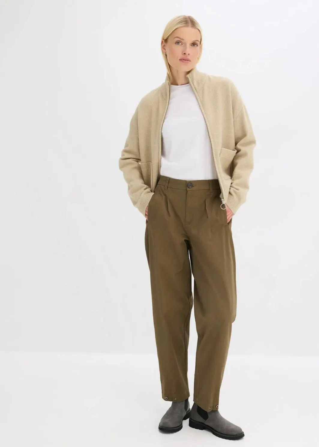 Damen bonprix Hosen|Barrel-Hose